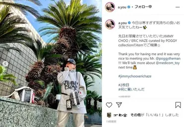 浜崎あゆみ、豪華私邸の庭ショットを公開 巨大ヤシの木、高い壁をバックに「ご機嫌」: J