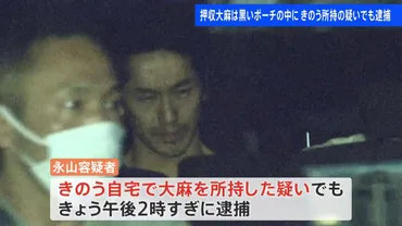 俳優の永山絢斗容疑者を大麻所持容疑で再逮捕 ラップに包まれた状態で…自宅から大麻約1グラム押収 