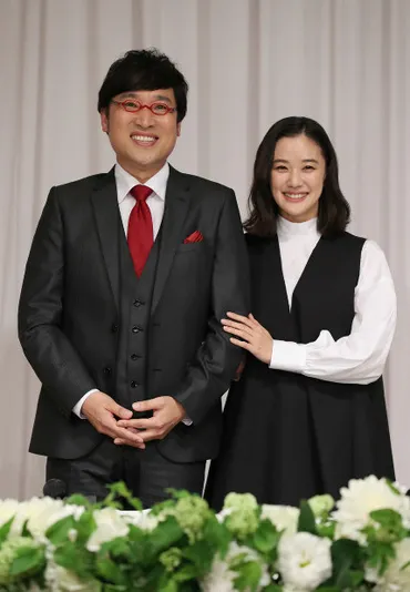 山里・蒼井結婚会見（2）蒼井さん、決断は「しんどいくらい笑わせてくれる」から 