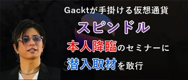 スピンドル(SPINDLE)は本当に危険な投資なのか？GACKT(ガクト)氏との関係とは！？