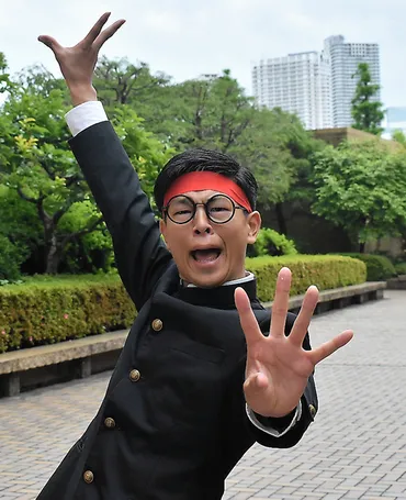 ひと)梅田元気よくさん慶応大応援指導部出身、「応援芸」で勝負するお笑い芸人:朝日新聞デジタル