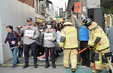 狭い路地に入らないで」 梨泰院事故1年、AIが密集を察知・警告：朝日新聞デジタル