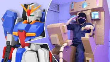 ガンダムのコックピット」つくってみましたダンボールの魔術師「段クリエイター」が魅せる等身大のものつくり
