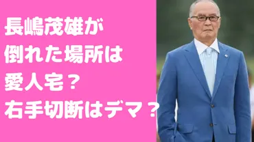 長嶋茂雄氏の右手は本当に切断されたのか？真相とは！？