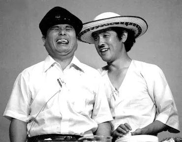 あのころ>コント55号が大人気 欽ちゃん二郎さん