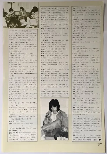 世良公則 & ツイスト インタビュー ふとがね金太 鮫島秀樹 神本宗幸 1978 切り抜き 3ページ S86JPL (ミュージシャン)