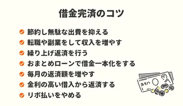 借金返済、どうすればいいの？具体的な方法とは！？