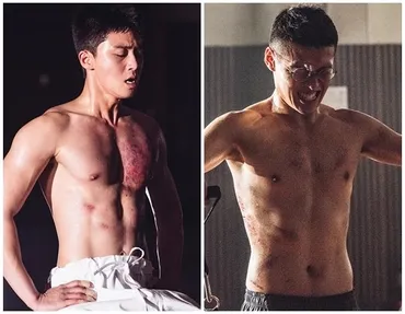 ミッドナイト・ランナー」パク・ソジュン＆カン・ハヌル、男らしい肉体美…上半身裸のスチールカットを公開 