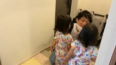 ノンスタ石田明、双子の愛娘たちとの゛いってらっしゃいのチュッ゛写真公開「顔は溶けっぱなしになります」(ザテレビジョン)