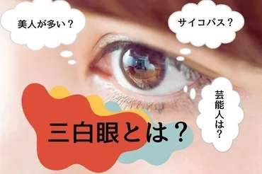 三白眼とは?美人が多い?性格的な特徴や芸能人一覧
