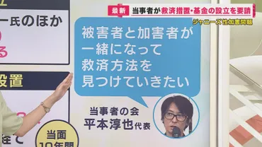 ジャニーズ性加害問題゛当事者の会゛被害者救済を要請「事務所は対話に応じて」日の事務所会見に注目