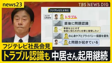 中居さん女性トラブル「直後に認識」フジテレビが゛写真撮影のみ゛異例の会見で゛第三者による調査委員会設置゛明言も専門家「説明不十分、改めて説明の機会を」【】