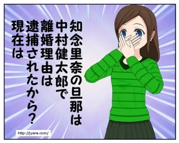 知念里奈の旦那は中村健太郎で離婚理由は逮捕されたから?現在は
