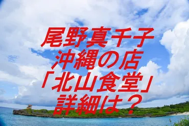 尾野真千子の沖縄のお店「北山食堂」の場所や詳細は?移住の経緯は?