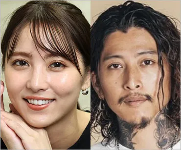 石川恋が全身タトゥーの経営者・森下直哉と熱愛、事務所公認の半同棲交際か。ビリギャル表紙モデルが彼氏と密会。