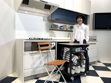 自由に動くキッチン栗原はるみさんプロデュースの《゛》でワクワクが止まらない!