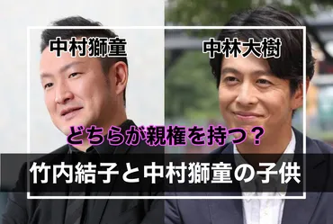 竹内結子の子供長男の親権は?中村獅童と中林大樹どっちが取る?