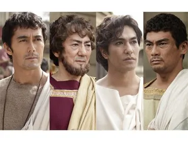 阿部寛&上戸彩共演『テルマエ・ロマエ』に市村正親、北村一輝、宍戸開が古代ローマ人役で出演決定濃い顔ずらり!