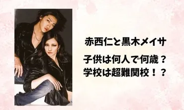 赤西仁と黒木メイサの子供は何人で何歳?学校はインターナショナルスクールで教育パパ!