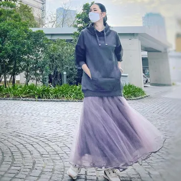 アンミカさんの私服スナップ「意外とカジュアル!大胆な異素材ミックスがおしゃれのポリシー」