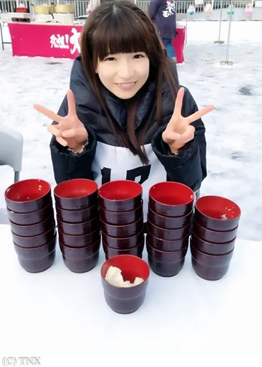 大食いアイドルもえのあずきブログアクセス約倍!