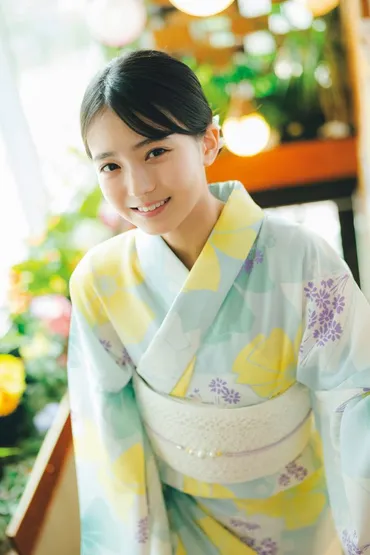 乃木坂46 6期生 瀬戸口心月、浴衣姿の爽やかグラビアショット