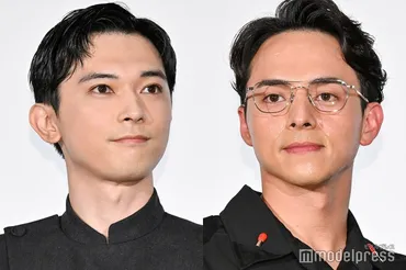 満島真之介、吉沢亮との膝乗り密着ショット披露「胸の高鳴り伝わる」「仲良すぎる」の声 (2025年7月7日) 