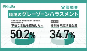 職場で不快な言動を半数が経験も抑制を規定する企業は約3割 KiteRa 