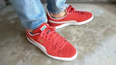 PUMAスウェードクラシックは赤が激推し！サイズ感や履き心地もレビュー – スティーブログ