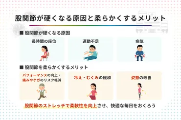 脱！体の硬さ！股関節ストレッチ完全ガイド：開脚、柔軟性アップの秘訣とは？股関節ストレッチで得られる効果と実践方法