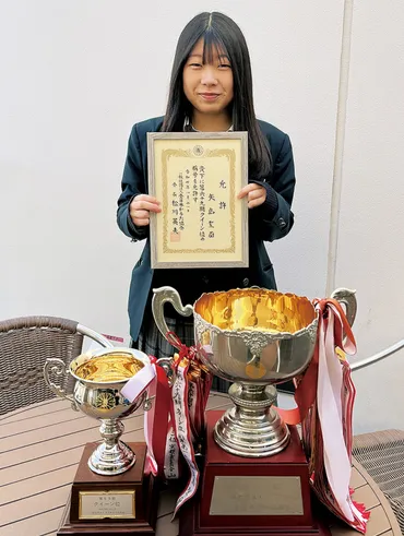 市内在住矢島聖蘭さん 競技かるた｢クイーン｣に 初の決定戦出場で日本一 