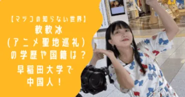 軟軟冰（ビンビン）ってどんな人？アニメ聖地巡礼とインフルエンサー、その魅力とは？軟軟冰（ビンビン）の多才なキャリアと、アニメへの情熱