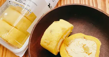 ローソン】大人気「もち食感ロール」から秋味登場!なると金時芋あんがギュッ!