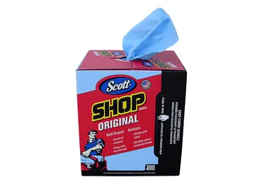 SCOTT SHOPタオル ブルーBOX(200枚入)