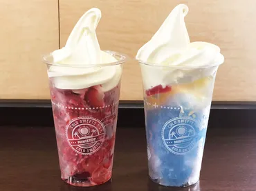 夏の定番! ミニストップ「ハロハロ」の新作「果実氷練乳いちご」と「パチパチ夏ソーダ」を食べ比べてみた! (2021年7月31日)