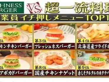 フレッシュネスバーガーの挑戦！一流料理人によるジャッジと期間限定バーガーとは？フレッシュネスバーガー、メニュー評価と秋の限定バーガー、あのファストフード3社対決も！