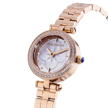 スタージュエリーのダイヤモンドきらめく腕時計、名品ジュエリーのモチーフを描く文字盤