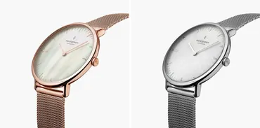 Native／マザーオブパール ダイヤルメッシュ（シルバー・ローズゴールド）各1名、合計2名さまに！【LEEweb5月のプレゼント】 