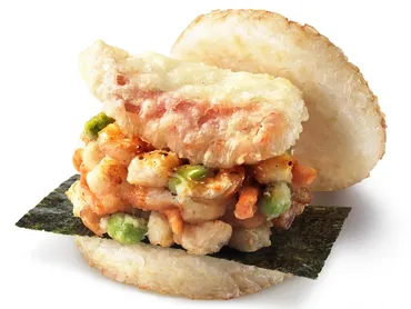 モスバーガーに夜限定ライスバーガー「よくばり天 金目鯛とかきあげ／よくばり焼肉」登場。5月18日～11月中旬まで