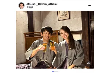 めちゃイケ』出演ブレイクから7年…モデル夫婦が家族ショット公開 敦士＆結花子に「絵に描いたようなご家庭」の声 