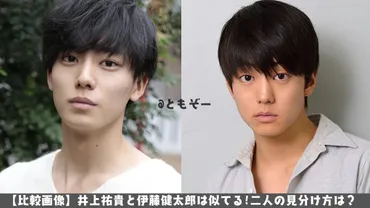 比較画像】井上祐貴と伊藤健太郎は似てる!二人の見分け方は⁉ 
