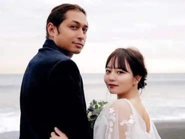 堀北真希の実妹・NANAMI、SPiCYSOLのAKUNと結婚発表！ ウエディングドレス姿で顔を寄せ合うツーショット披露 