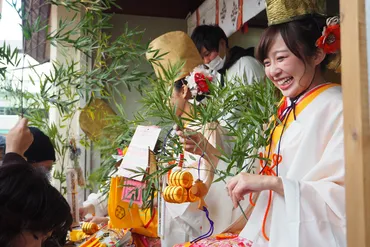 十日戎で笑顔の福娘「笹持ってこ〜い！」»